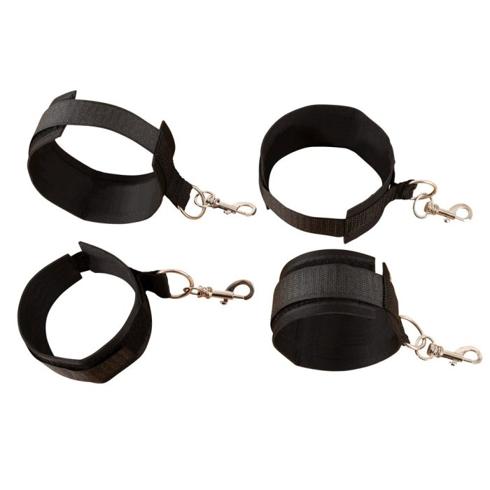 Sistem imobilizare pentru pat, Fetish Fantasy Series, Bed Bindings Restraint Kit, 4 catuse - detaliu ambalaj