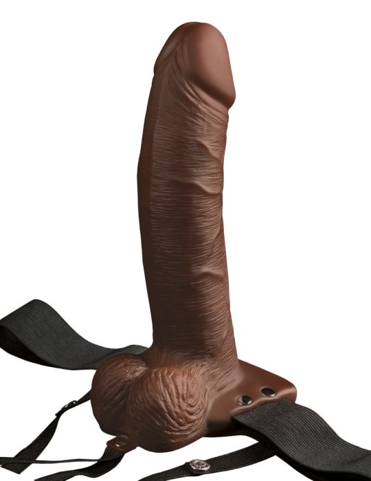 StrapOn Barbati Pipedream »Fetish Fantasy Series« 22,9 cm - Maro - culoare si material