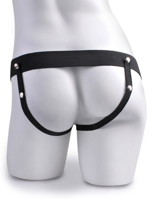 StrapOn Barbati Pipedream »Fetish Fantasy Series« 22,9 cm - Maro - dimensiuni complete