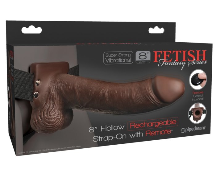 StrapOn Barbati Pipedream »Fetish Fantasy Series« 22,9 cm - Maro - vedere frontala