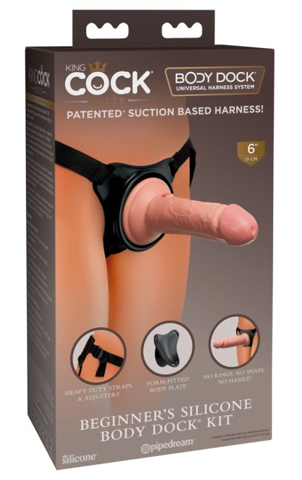 StrapOn Femei Pipedream »King Cock« 17,8 cm - Natural