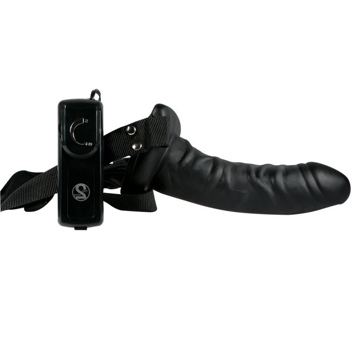 StrapOn Vibrator pentru Barbati You2Toys »Easy Rider« 17 cm - Negru