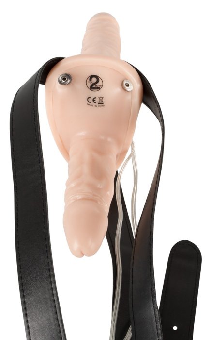 Strap-on Duo, 10 Vibratii, 2 Motoare - accesorii incluse