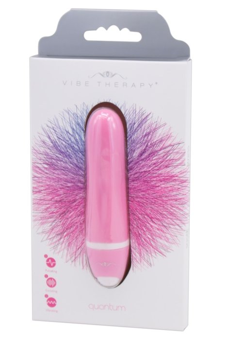 Vibrator Quantum, Roz, Vibe Therapy, 7 Vibratii - vedere frontala