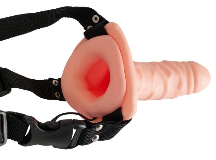 StrapOn Vibrator pentru Barbati You2Toys »Easy Rider« 17 cm - Natural