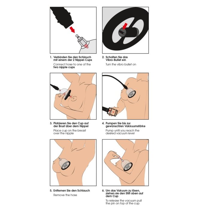 Pompa Sani Bad Kitty »Vibrating Nipple Cups«