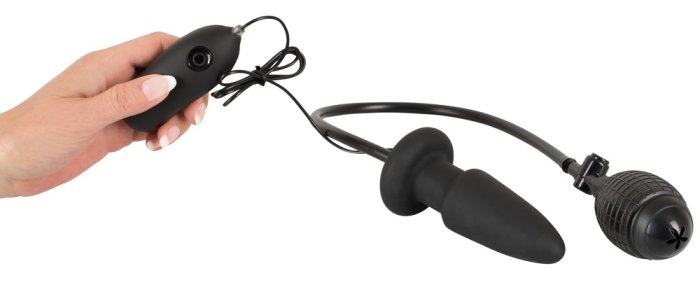 Pompa Anala, Inflatable Vibrating Butt Plug, 7 Vibratii - dimensiuni complete