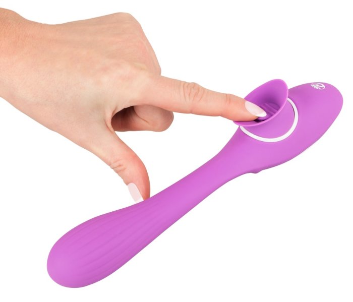 Rabbit Vibrator cu limba Stimulare si 10 Vibratii - detaliu ambalaj