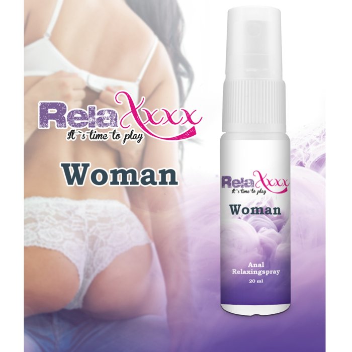 Spray anal lubrifiant, Relaxxxx, Woman, efect relaxant, anti iritare, anti inflamator, 20 ml - vedere frontala