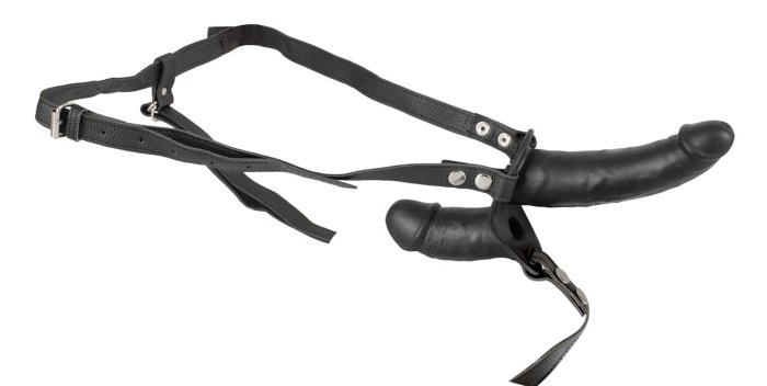 Strapon Femei Excellent Power »Double Thruster« 17 cm