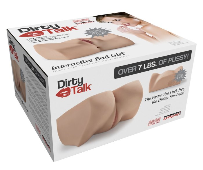 Masturbator Pipedream "Dirty Talk Interactive Bad Girl" 23,5 cm - Natural##