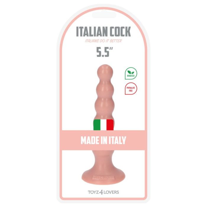 Dildo Anal Elio, Natural, 14 cm x 3,5 cm - detaliu finisaj