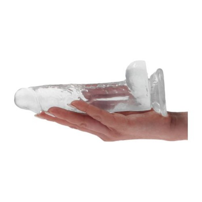 Dildo Toyz4Lovers "Real Rapture" 19 cm - Transparent - culoare si material