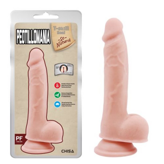 Dildo Natural Realistic [ 19,5 cm x 3,5 cm ] - vedere frontala