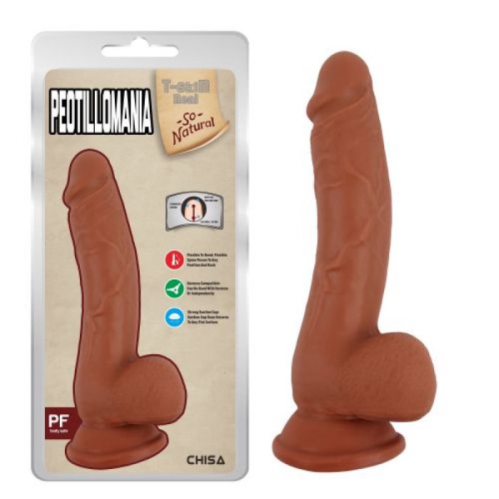 Dildo Natural Realistic Latin [ 19,5 cm x 3,5 cm ] - vedere frontala