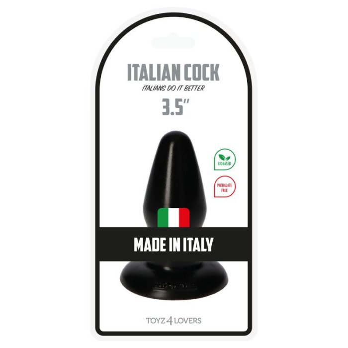 But Plug Toyz4Lovers "Milo Black" 12 cm - Negru##
