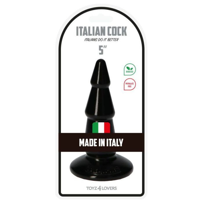 Butt Plug Toyz4Lovers "Pino Black" 15,5 cm - Negru##