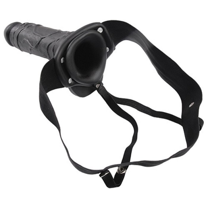 Strap On Negru barbati cu penis dildo realist, 20,5 cm - culoare si material