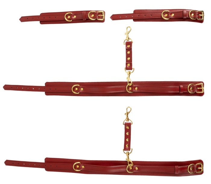 Set Catuse Bad Kitty Rosu - dimensiuni complete