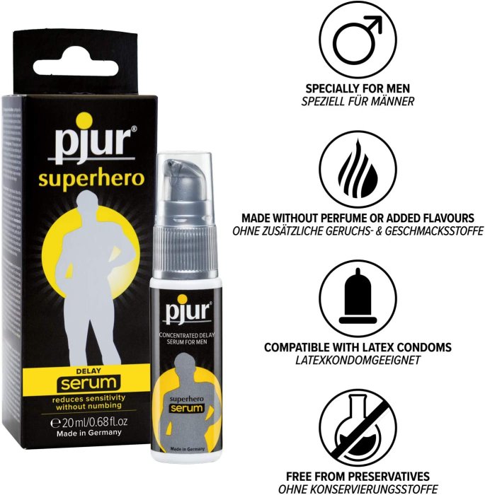 Gel pentru Performante Sexuale Pjur "Superhero Serum" 20 ml##