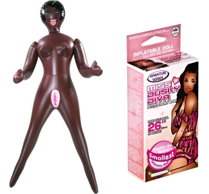 Papusa Gonflabila NMC "Miss Dusky Diva" 66 cm - Maro##