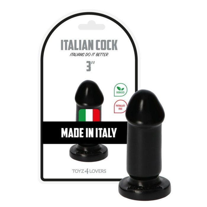 Butt Plug Anal Toyz4Lovers »Mio« 8 cm - Negru