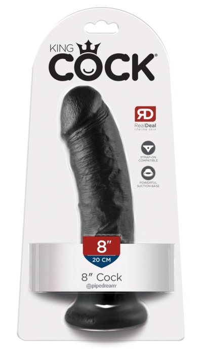 Dildo Pipedream "King Kock" 20,3 cm - Negru