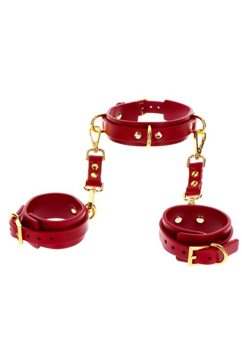 Zgarda si Catuse Taboom »Bondage In Luxury« Rosu