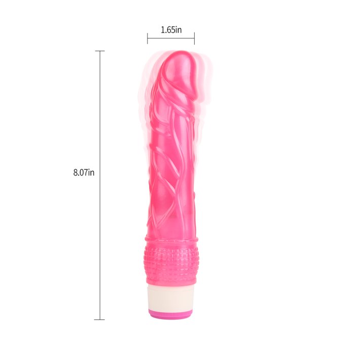 Vibrator Natural Wild Penetrator Pink, Roz, [ 20,5 cm x 4,2 cm ] - detaliu design