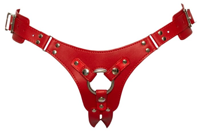 Chilot Strap On Femei Bad Kitty "Naughty Toys" - Rosu##