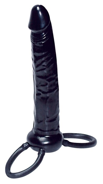 Strapon Toyz4Lovers »BestSeller« 13,5 cm - Negru - dimensiuni complete