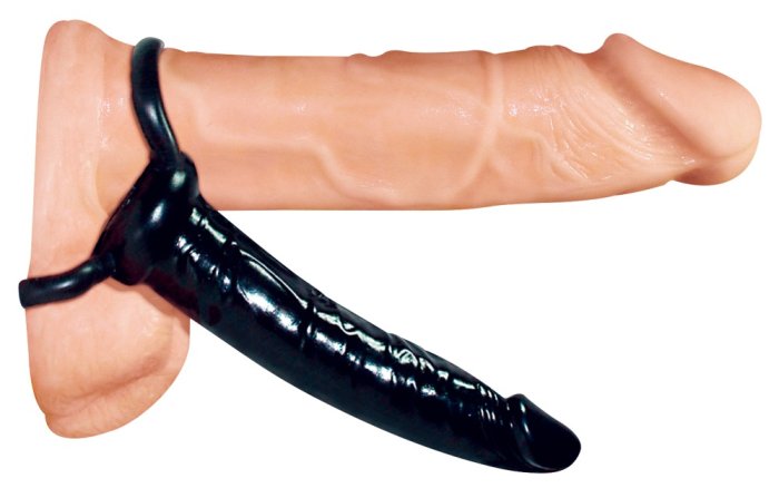 Strapon Toyz4Lovers »BestSeller« 13,5 cm - Negru - detaliu design