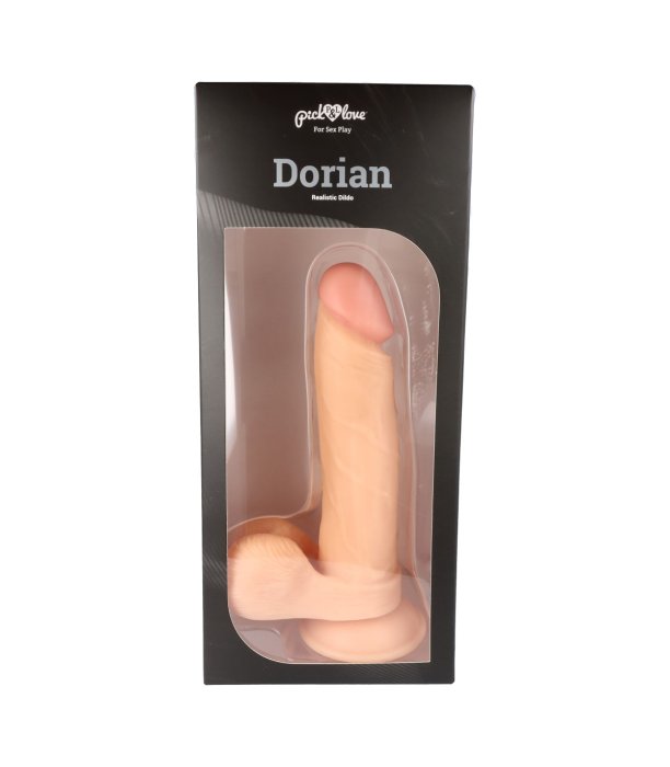 Dildo Realistic Pick & Love "Dorian" 23 cm - Natural - dimensiuni complete