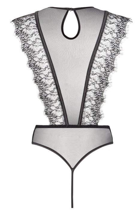 Body Sexy Emiliana Beauty Night - Negru - detaliu finisaj