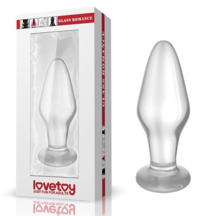 Butt Plug Anal Sticla Lovetoy "Glass Romance" 12 cm