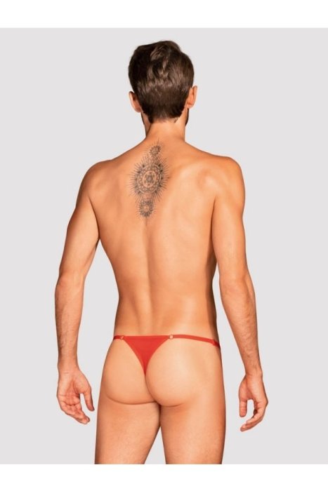 Chiloti rosii pentru barbati, Obsessive, S-L# - detaliu design