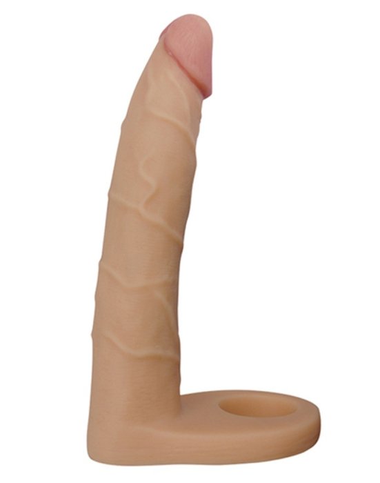 Dildo cu Inel Lovetoy "The Ultra Soft Double" 18 cm - Natural##