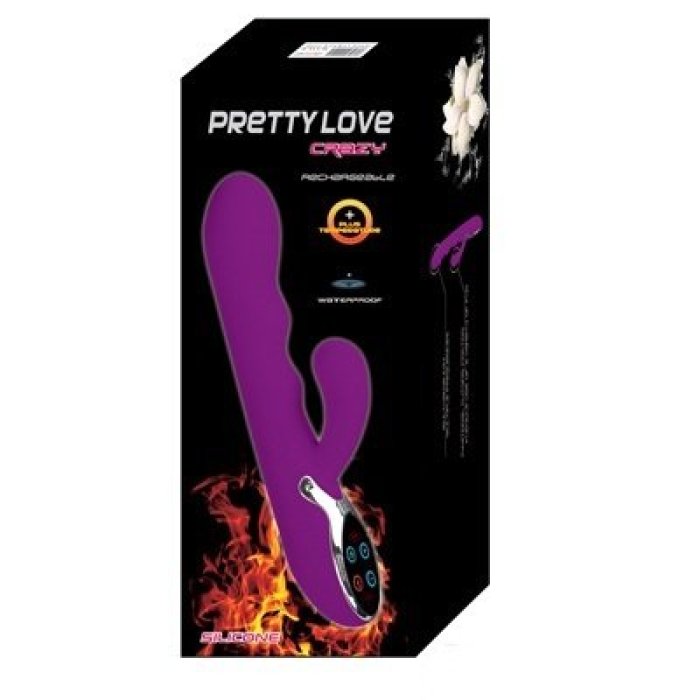 Vibrator cu Autoincalzire Crazy Love - detaliu ambalaj