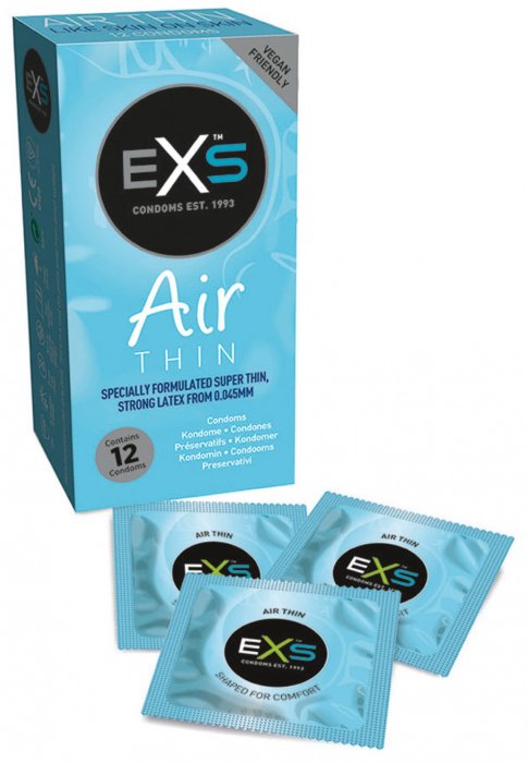 Prezervative EXS Air Thin, 12 buc - vedere frontala