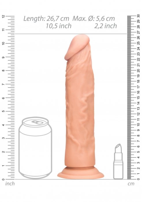 Dildo Realistic RealRock, 25 cm - Natural##