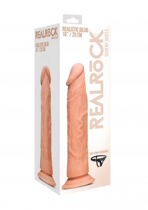 Dildo Realistic RealRock, 25 cm - Natural