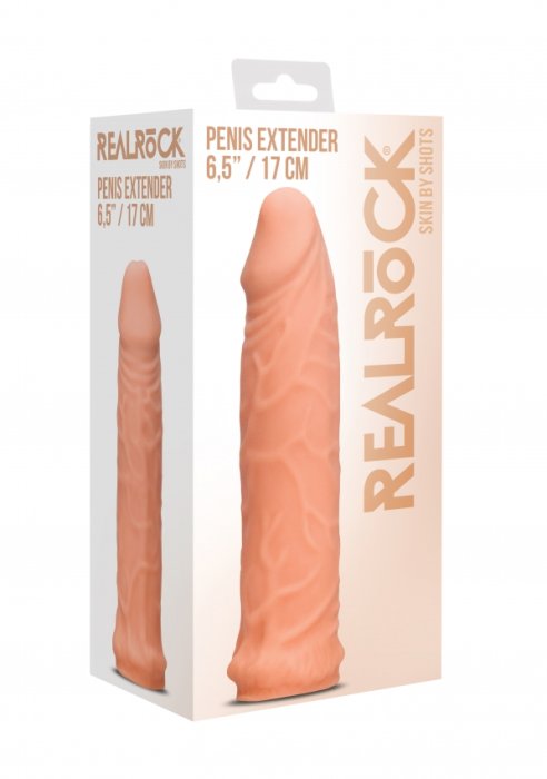 Prelungitor penis - Penis Extender - 17 cm - Flesh - vedere frontala