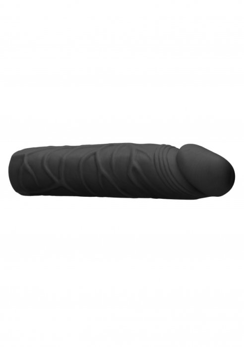 Prelungitor penis Negru - Penis Extender - 17,5 cm - dimensiuni complete