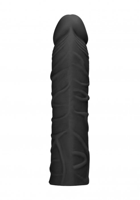 Prelungitor penis Negru - Penis Extender - 17,5 cm - detaliu finisaj