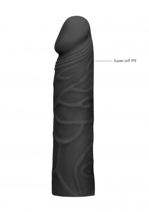 Prelungitor penis Negru - Penis Extender - 17,5 cm - detaliu design