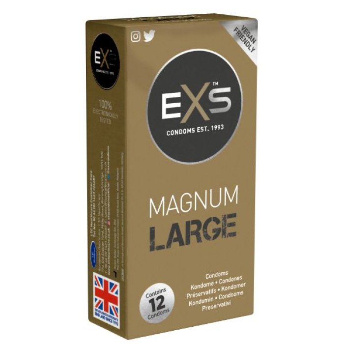 Prezervative Extra Largi, EXS Magnum XXL, 12 buc. - detaliu design