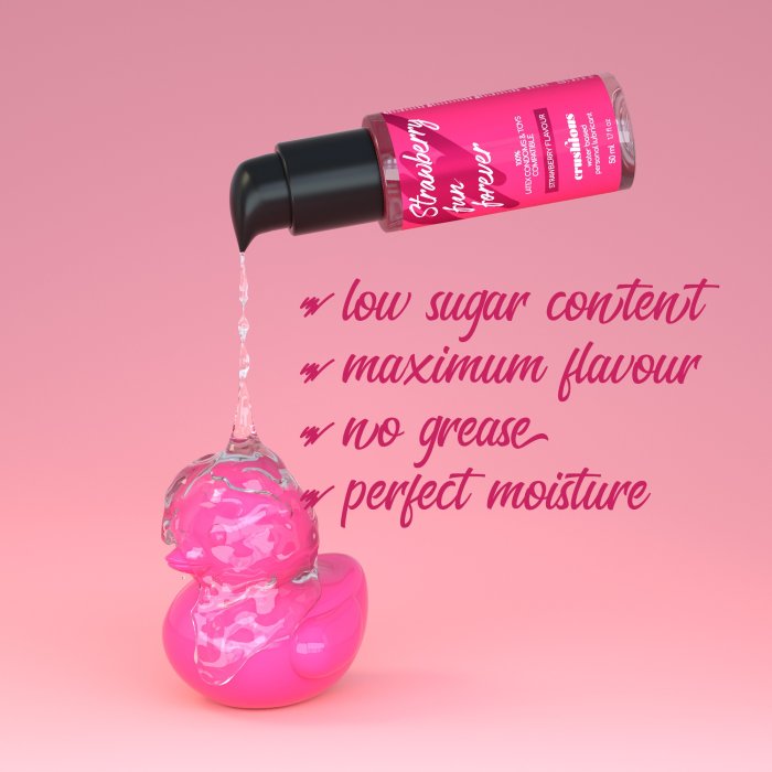 Lubrifiant cu aroma de capsuni 50 ml, Crushious - detaliu finisaj