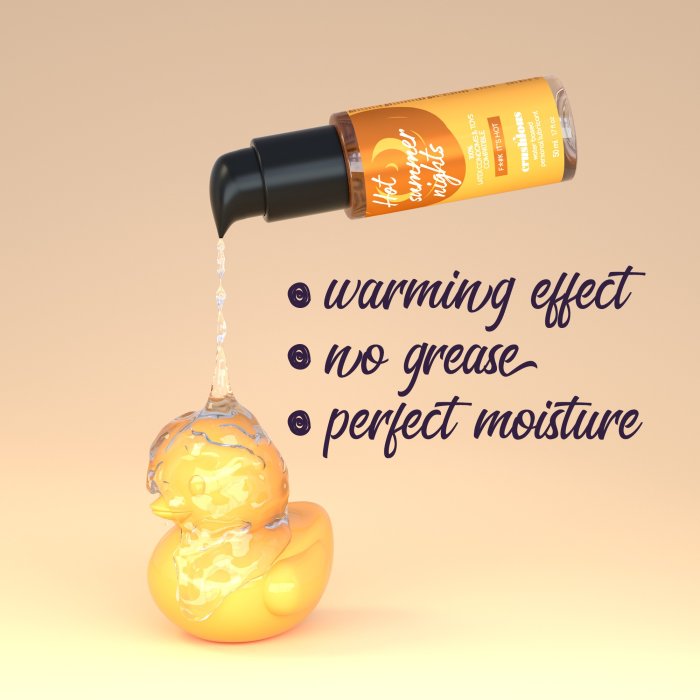 Lubrifiant intim, cu incalzire, pe baza de Apa 50 ml, Crushious - detaliu finisaj