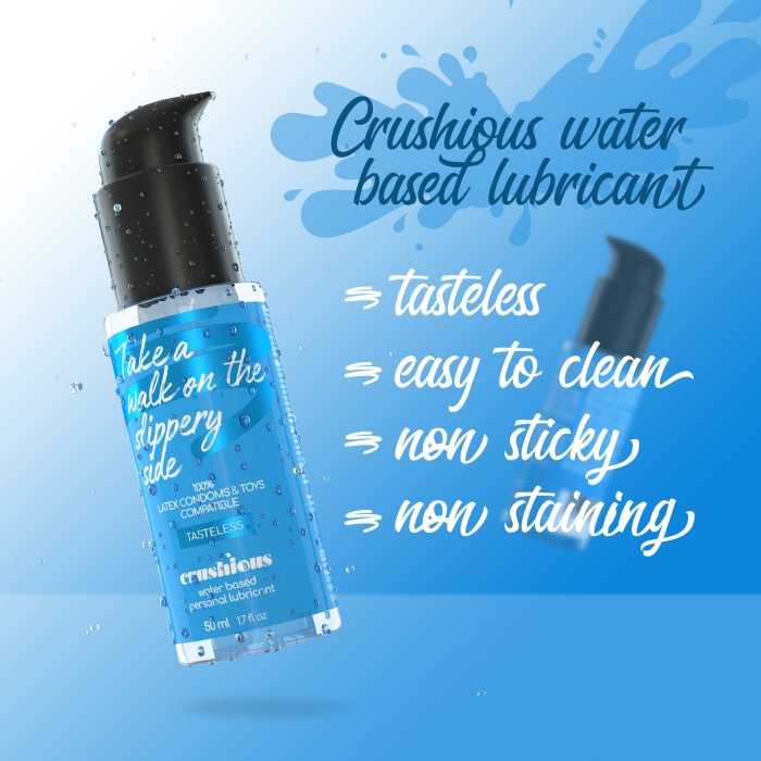 Lubrifiant intim pe baza de Apa 50 ml, Crushious - culoare si material