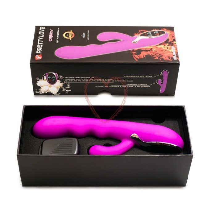 Vibrator cu Autoincalzire Crazy Love - accesorii incluse